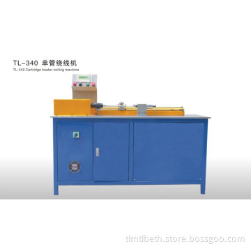 Coiling machine for cartridge heater